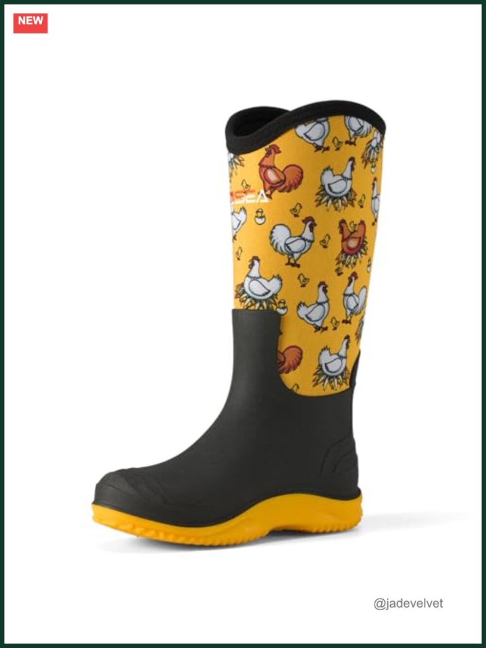 Waterproof Mud Rain Boots Mid-Calf Pull-On Non-Slip Gardening Shoes